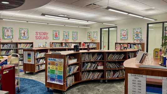 Clearview Elementary School Media Center in LaGrange