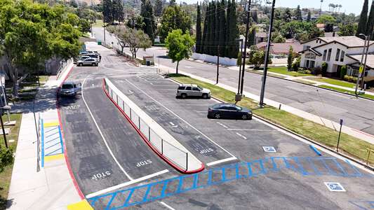 Jordan Academy of Language and Computer Science Parking Lot in Orange