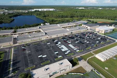 Sunlake High School Parking Lot - Main in Land O' Lakes