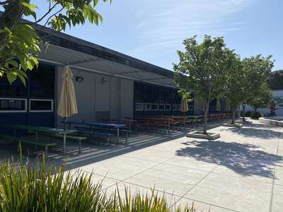 Central Elementary School Lunch Area - Rainbow Tables in Belmont