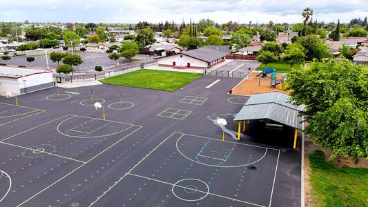 Caswell Dual Language Academy, Academia Bilingüe Elementary School Blacktop 1 in Ceres 2