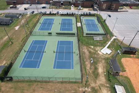Lower Richland High School Tennis Courts in Hopkins