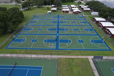 River Ridge High School Outdoor Basketball Courts in New Port Richey