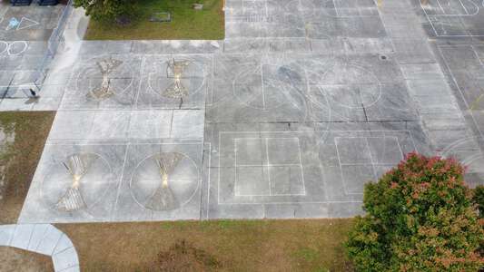 Woodstock Elementary School Outdoor Basketball Courts in Virginia Beach