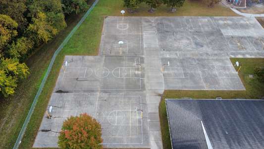 Woodstock Elementary School Outdoor Basketball Courts in Virginia Beach