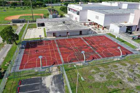 Miami Southridge Senior High School Outdoor Basketball Courts in Miami