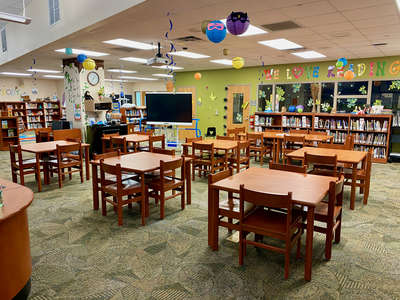 Forsyth Woods Elementary School Media Center in Orlando