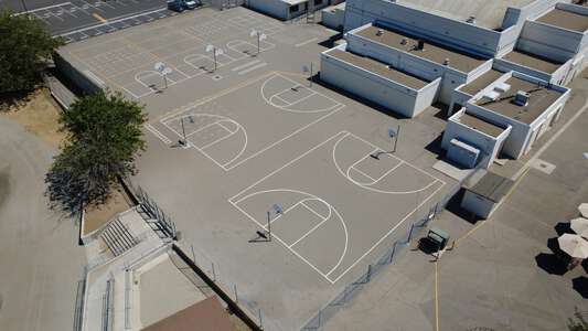 Vista Magnet Middle School Outdoor Basketball Courts in Vista 2