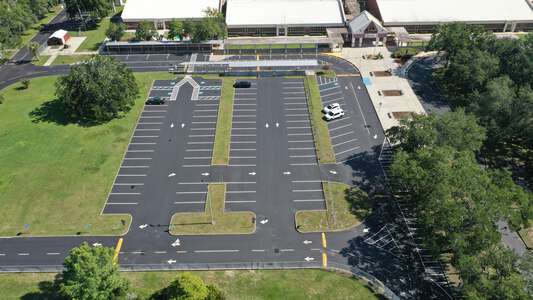 Cotee River Elementary School Parking Lot - Front in New Port Richey