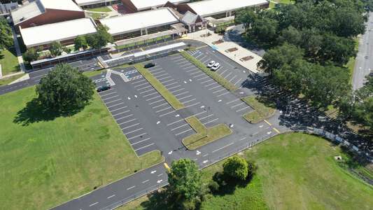 Cotee River Elementary School Parking Lot - Front in New Port Richey