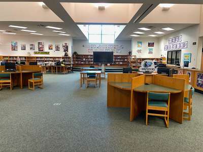Rex Mill Middle School Media Center in Rex