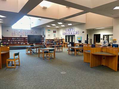Rex Mill Middle School Media Center in Rex