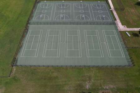 Cypress Creek High School Tennis Courts in Wesley Chapel