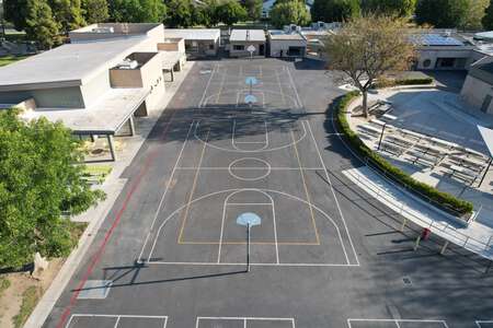 Springbrook Elementary School Outdoor Basketball Courts in Irvine