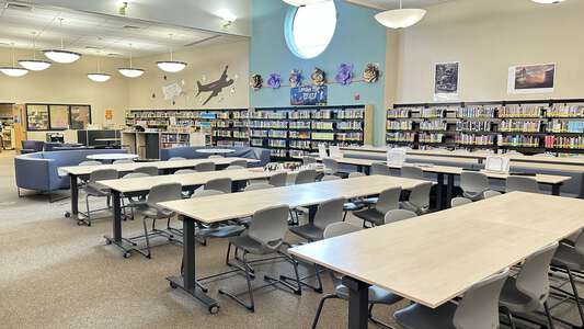 Dallas Ranch Middle School Library in Antioch