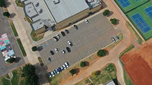 Carl Albert High School Parking Lot - Gym Side Large in Midwest City 2
