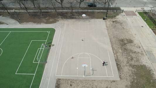 Stone Elementary Scholastic Academy Outdoor Basketball Courts in Chicago 2