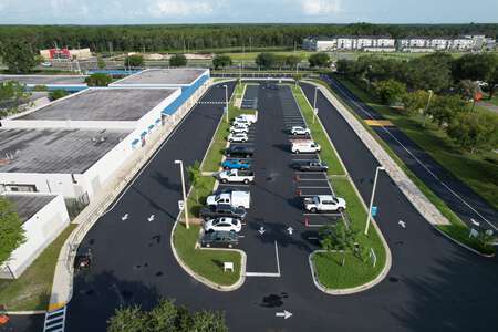 Veterans Elementary School Parking Lot - Side in Wesley Chapel