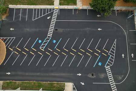 Gulf Middle School Parking Lot - Louisiana Ave in New Port Richey