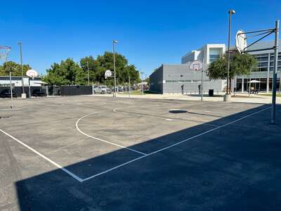 Phillip J. Patiño School of Entrepreneurship Outdoor Basketball Courts in Fresno