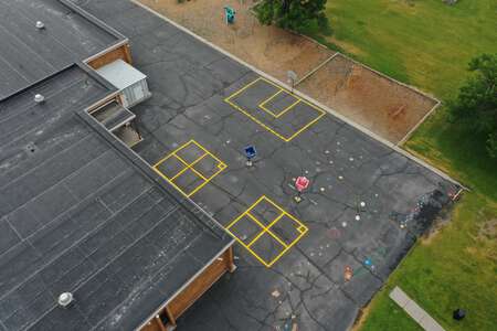 Wilcox Elementary School Outdoor Basketball Courts in Pocatello
