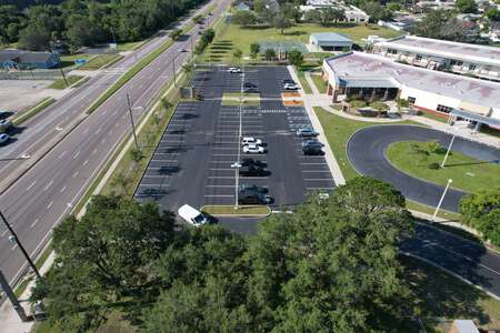 Schrader Elementary School Parking Lot in New Port Richey