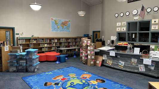 Sargeant Elementary School Library in Roseville