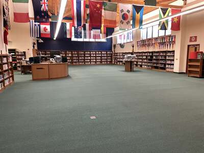 PFC Robert P. Hernandez Middle School Library in Round Rock