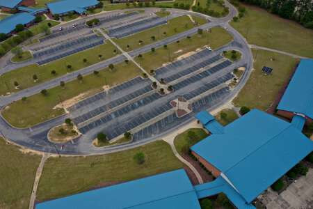 McGee's Crossroads Middle School Parking Lot - Visitor in Benson