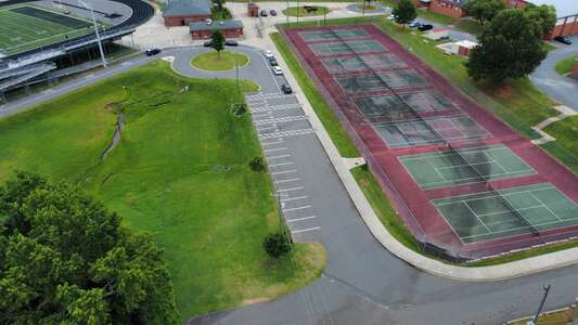 West Mecklenburg High School Parking Lot - Tennis Courts in Charlotte 2