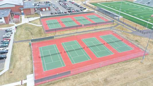 Bozeman High School Tennis Courts in Bozeman