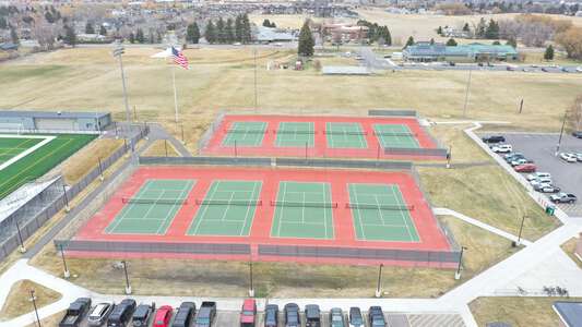 Bozeman High School Tennis Courts in Bozeman