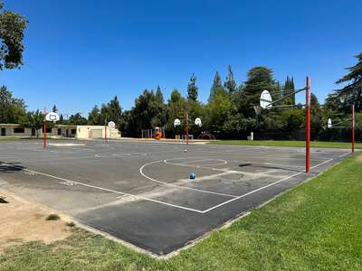 Powers Ginsburg Elementary Outdoor Basketball Courts in Fresno