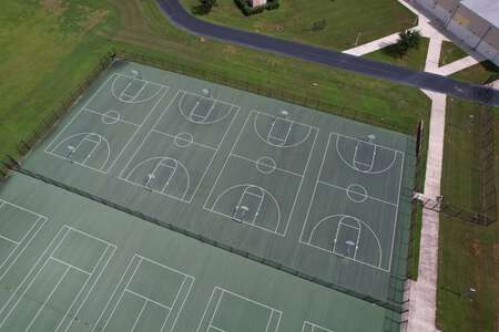 Cypress Creek High School Outdoor Basketball Courts in Wesley Chapel