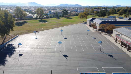 Mesa View Elementary School Outdoor Basketball Courts 2 in Menifee