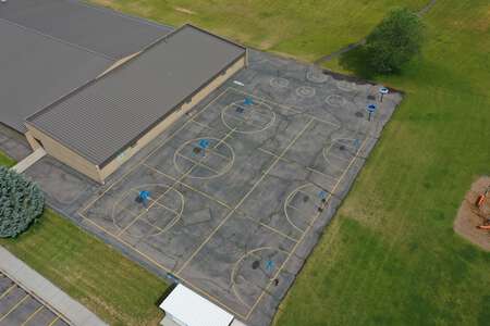 Ellis Elementary School Outdoor Basketball Courts in Pocatello