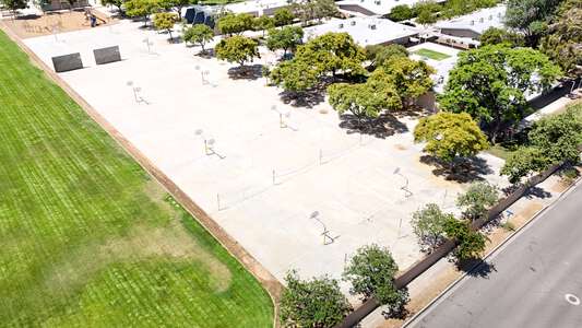McPherson Magnet School Outdoor Basketball Courts in Orange
