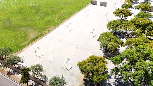 McPherson Magnet School Outdoor Basketball Courts in Orange