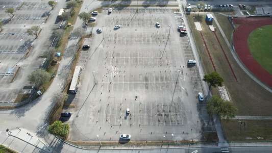 Cypress Bay High School Parking Lot - Main in Weston