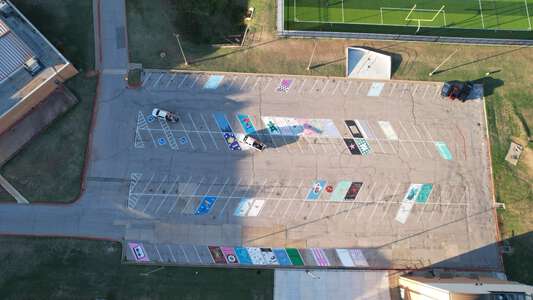 Moore High School Parking Lot - Football Stadium in Moore 2