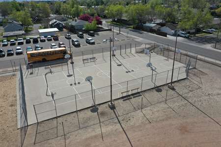 West Middle School Outdoor Basketball Courts in Grand Junction