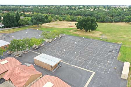 Cooley Middle School Outdoor Basketball Courts in Roseville