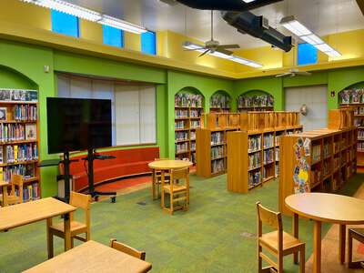 Blanton Elementary School Library in Austin