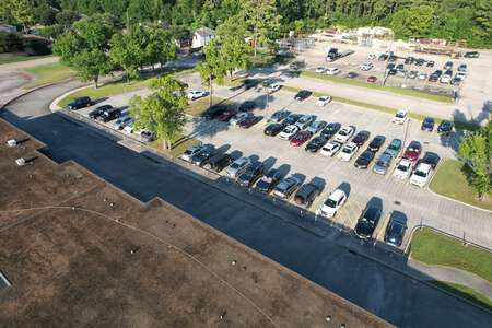 Calvert Elementary School Parking Lot - Side in Houston