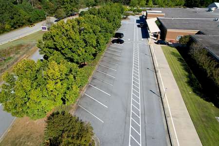 Sycamore Elementary School Parking Lot - Main Front in Sugar Hill