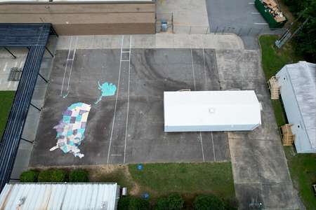 Fort Daniel Elementary School Outdoor Basketball Courts in Dacula 2