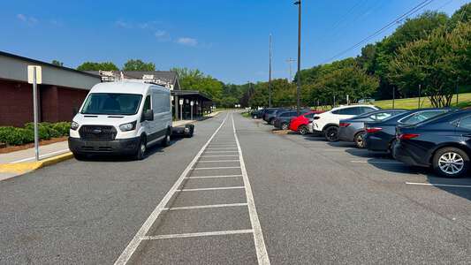 Chattahoochee Elementary School Parking Lot - Main Front in Duluth