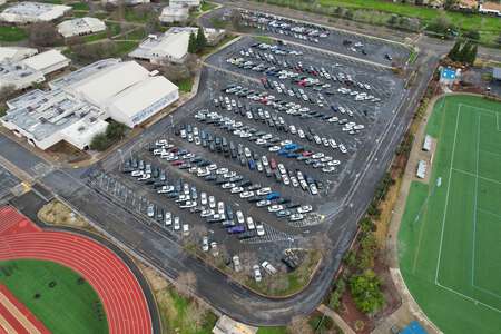 Franklin High School Parking Lot - Front in Elk Grove
