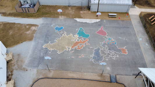 Harbins Elementary School Outdoor Basketball Courts in Dacula