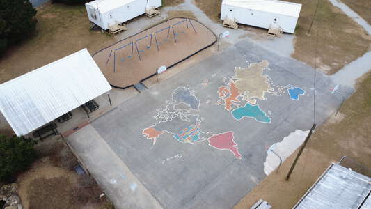 Harbins Elementary School Outdoor Basketball Courts in Dacula